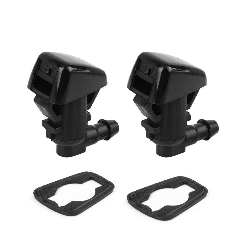 YIENAKFUN Front Windshield Washer Nozzles kit Replacement for 2008-2012 Liberty, 2006-2010 Commander, 2007-2011 Dodge Nitro Replaces OEM # 55157319AA, 4806312AA Windshield Wiper Washer Nozzle Spray Jet - Image 1