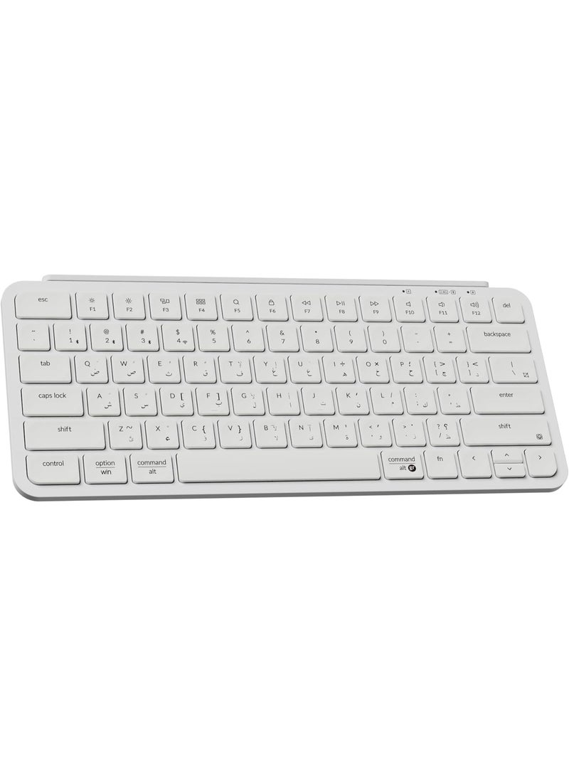 Keychron B1 Pro Ultra-Slim Wireless Keyboard ISO Layout – Arabic & English Legends, 75% Scissor-Switch, Bluetooth 5.2 / 2.4GHz / USB-C, 1200-Hour Battery, Programmable via ZMK - Image 1