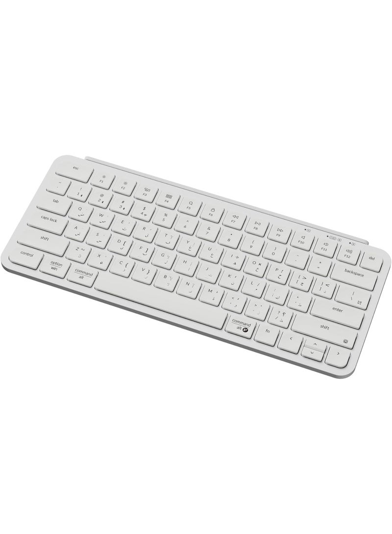 Keychron B1 Pro Ultra-Slim Wireless Keyboard ISO Layout – Arabic & English Legends, 75% Scissor-Switch, Bluetooth 5.2 / 2.4GHz / USB-C, 1200-Hour Battery, Programmable via ZMK - Image 2