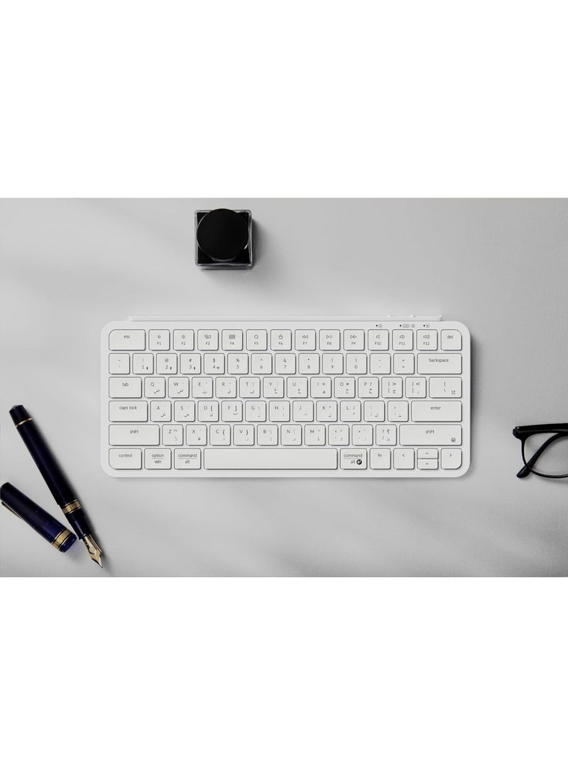 Keychron B1 Pro Ultra-Slim Wireless Keyboard ISO Layout – Arabic & English Legends, 75% Scissor-Switch, Bluetooth 5.2 / 2.4GHz / USB-C, 1200-Hour Battery, Programmable via ZMK - Image 5