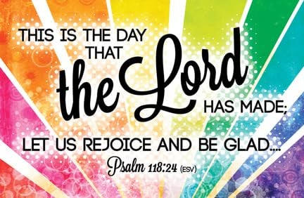 Warner Press Packaged Postcards - Christian All Occasion Post Cards - This is the day the Lord has made - ESV Scripture - Package of 25 - Image 4