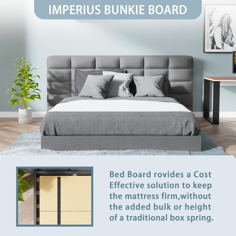 Imperius Heavy Duty Bed Panels Foldable Box Spring, Bunkie Board, Bed Support Slats,60X48 - Image 2