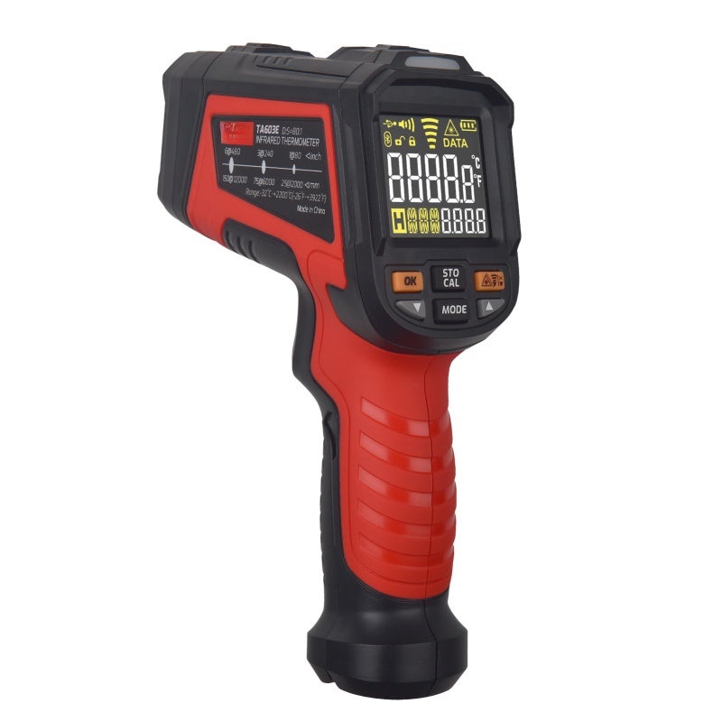 TASI Infrared Thermometer Non-Contact Digital Temperature Machine-32℃~2200℃ (-26℉~3992℉) IR Thermometer with Color Screen and Adjustable Emissivity for Industrial Kitchen Cooking Automotive - Image 1
