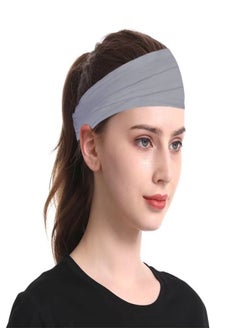 ORiTi Sweat Head Bands for Workout Cycling Baseball Football Gym Exercise Running Basketball Yoga Tennis Moisture Wicking Sports Athletic Stretch Performance Sweatband and Hairband  - Image 1