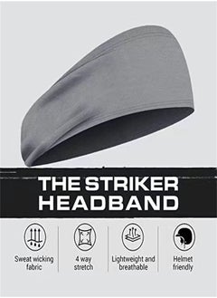 ORiTi Sweat Head Bands for Workout Cycling Baseball Football Gym Exercise Running Basketball Yoga Tennis Moisture Wicking Sports Athletic Stretch Performance Sweatband and Hairband  - Image 3