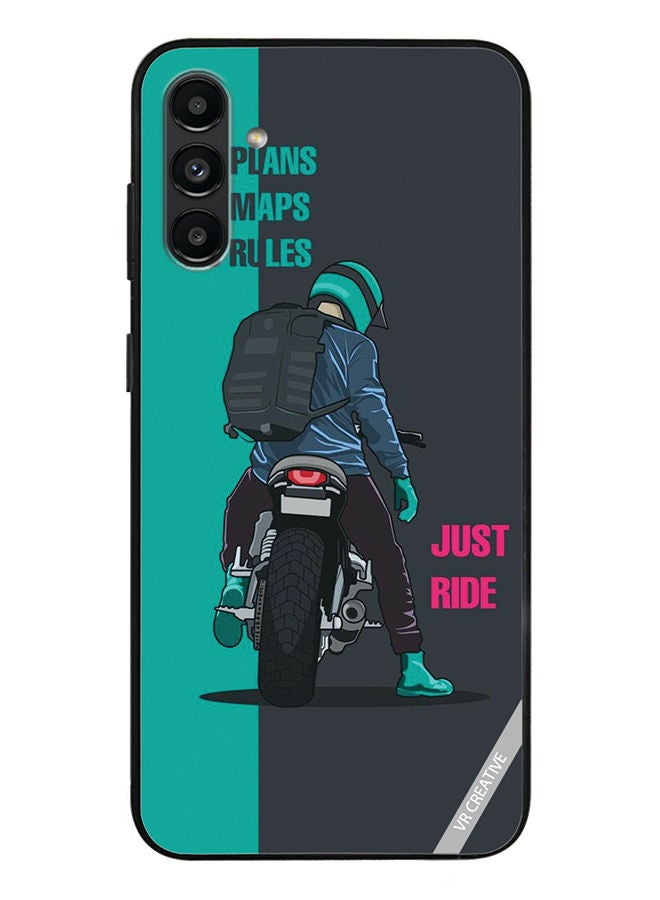 VR CREATIVE Protective Case Cover For Samsung Galaxy A13 5G Just Ride Design Multicolour - Image 1