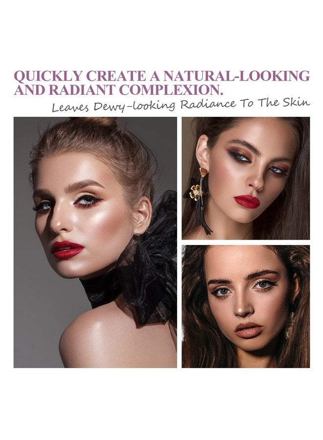 LUXAZA 4Pcs Cream Contour Stick Makeup Sethighlighter & Bronzer & Blush & Moisturizer Stickilluminator Makeup For Face Brightens And Contouring Peneasy To Sculptnon Greasy Long Lasting Shades Pencil  - Image 3