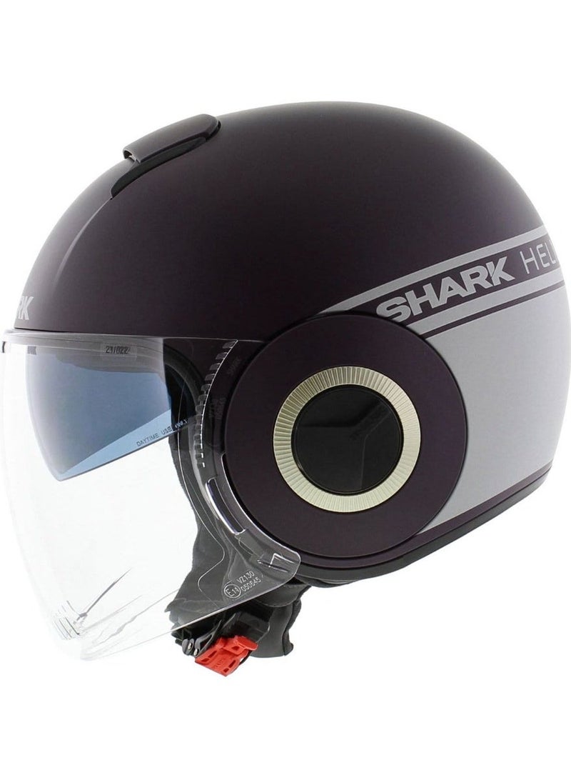 SHARK Nano Half Face Motorcycle Helmet with Internal Sun Visor - Image 2