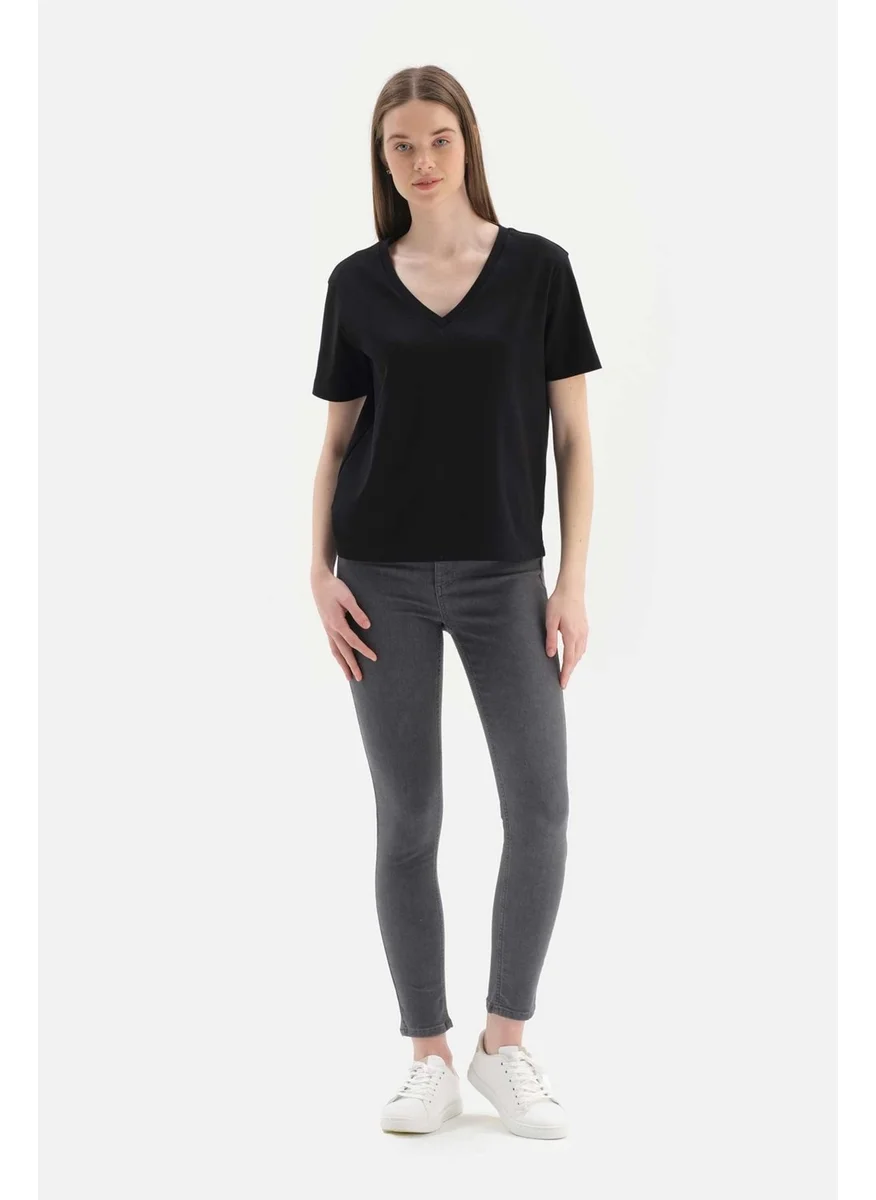 dagi Anthracite Denim Push-Up Leggings