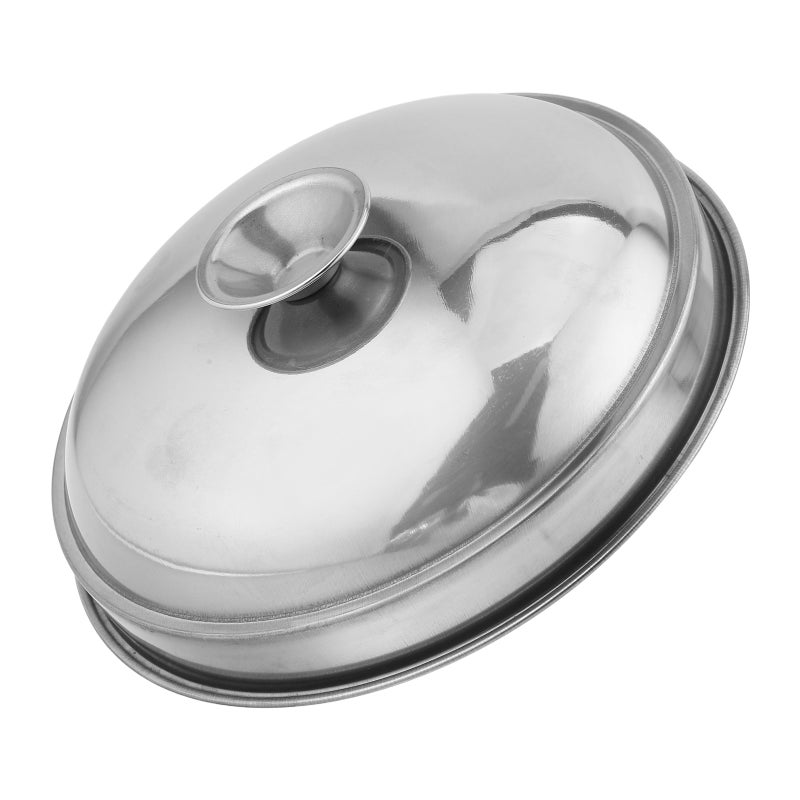 Stainless Steel Steamer Lid with Knob - Cheese Melting Dome - 20cm/8Inch Round Basting Steaming Cover for Flat Top Grilling/Outdoor BBQ/Kitchen Cooking - Image 4