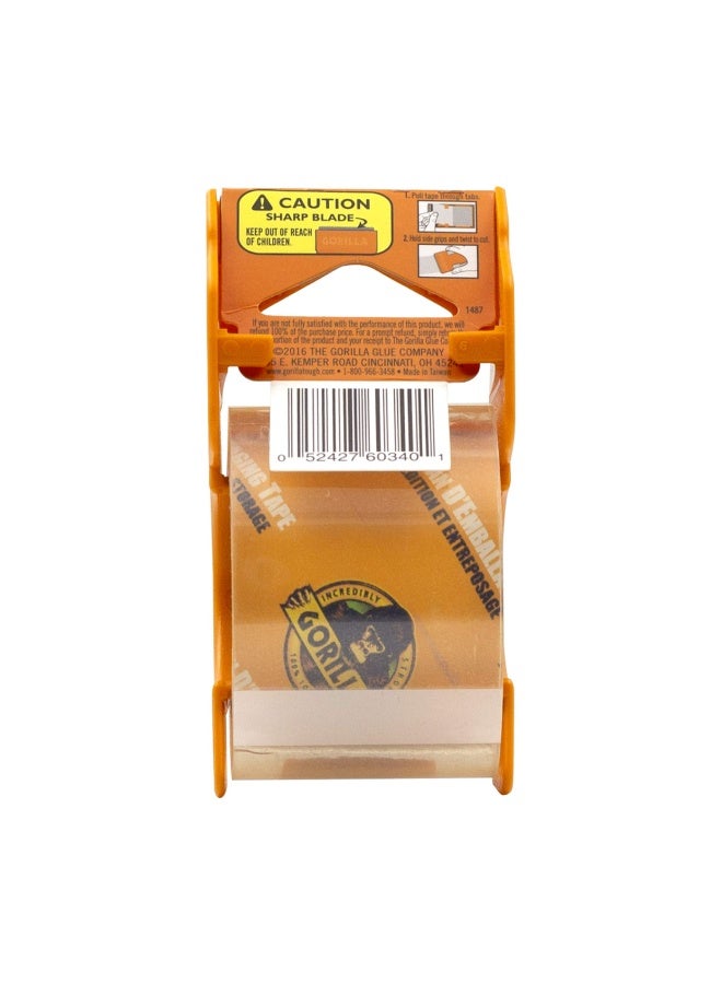 Gorilla Heavy Duty Packing Tape with Dispenser for Moving, Shipping and Storage, 1.88" x 25 yd, Clear, (Pack of 1) - Image 2