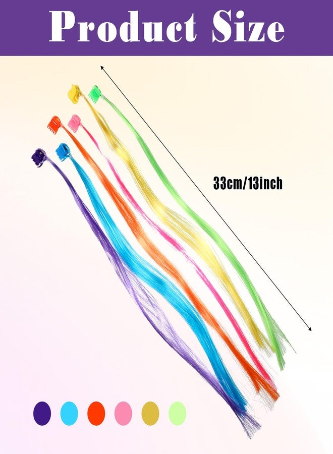 Styquenzer وصلات شعر للأطفال، عبوة من 30 قطعة، وصلات شعر ملونة للبنات، مشابك شعر ملونة، إكسسوارات شعر من النايلون بألوان قوس قزح، مشابك شعر للنساء والفتيات، إكسسوارات ذيل حصان، ملابس تنكرية للحفلات - Image 2