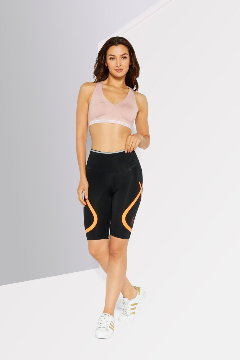 Adidas شورتات رياضية ضيقة للنساء من أديداس بتصميم ستيلا مكارتني، أسود - Image 2