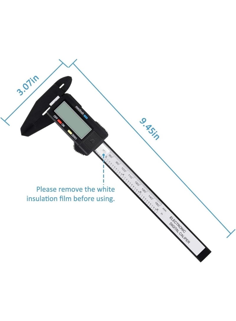 LIMOS Digital Caliper, 0-6" Calipers Measuring Tool - Electronic Micrometer Caliper with Large LCD Screen, Auto-off Feature, Inch and Millimeter Conversion - Image 2