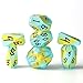 FONVGOGO Metal DND Dice Set Dungeons and Dragons DND Dice of 7 RPG Dice Set Metal Unique Cool Polyhedral D and D Dice with Cardboard Box for Role Playing Games TTRPG Gifts Blue Yellow - Image 2