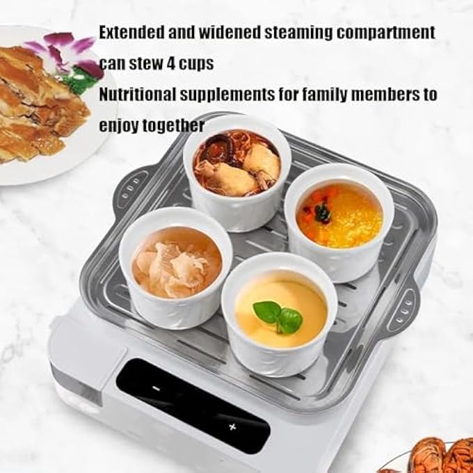 آلة إفطار متعددة الوظائف للطهي بالبخار والطهي بالبخار، جهاز طهي بالبخار الكهربائي الأوتوماتيكي بالكامل، مناسب للمأكولات البحرية والمعكرونة - Image 5