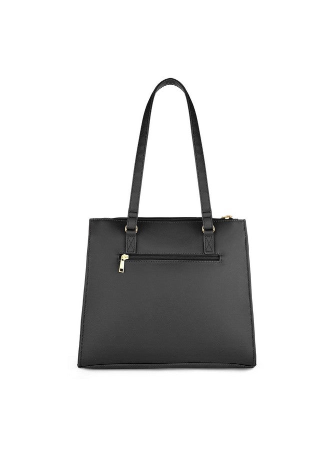 Caprese womens GINTY S Medium BLACK II Satchel - Image 3