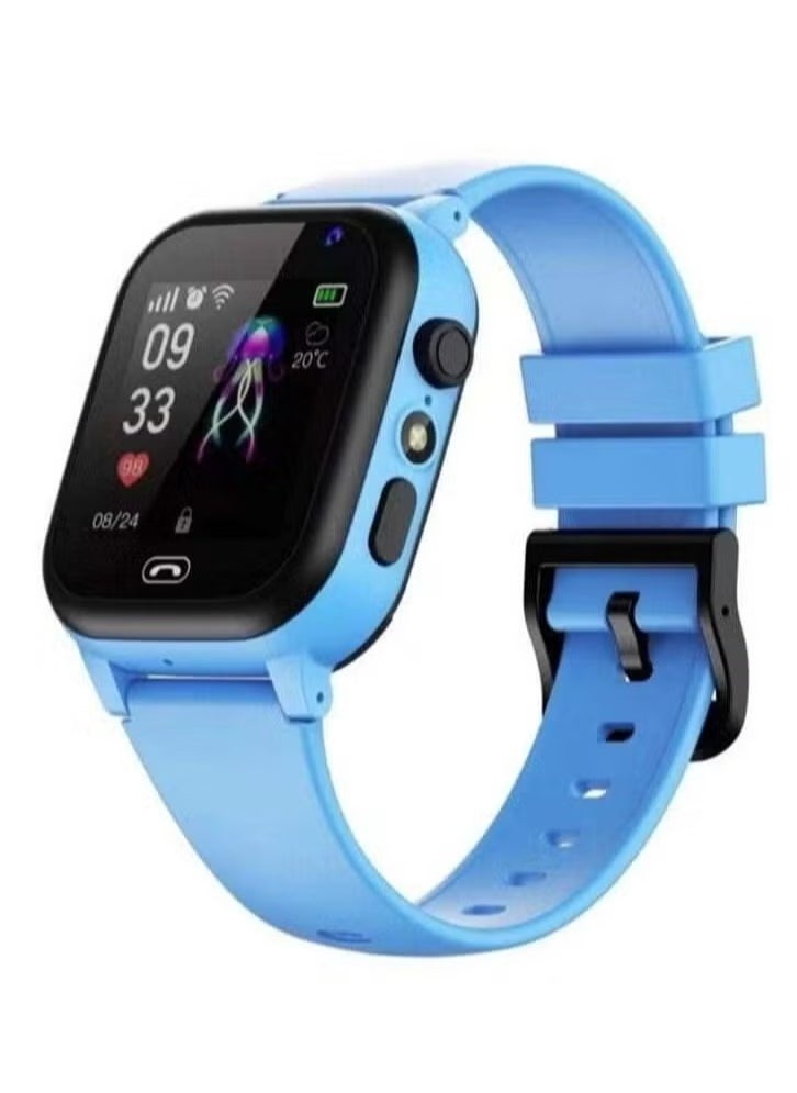 Smart 2030 - C005 Kids Smartwatch with GPS, Touchscreen, SOS Emergency Call, Two-Way Calling, Voice Chat, Fun Learning Games, Camera, Water-Resistant Build, and Extended Battery Life – Ideal for Boys and Girls in Blue - Image 1