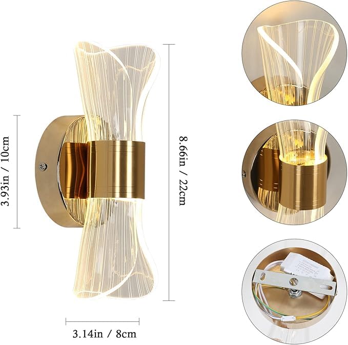 Decor Chronicle Fancy Wall Light Decorative Wall Lamp Lights for Living Room Modern Fancy LightsAntique Home Decor Items for Living Room Wall Lights for Home Decoration Warm White Natural White Cold White - Image 3
