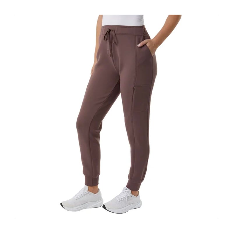 32 Degrees Heat Women's Active Tech Jogger Pant with Pockets (US, Alpha, Large, Regular, Regular, Brown) - Image 2