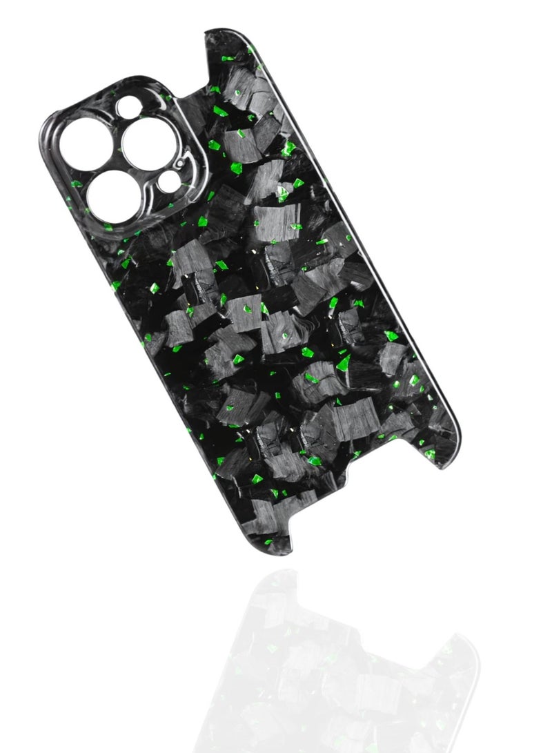 SOLARAE Real Aramid Carbon Fiber Ultra Thin Case Cover For iPhone 15 Pro Max (Green) - Image 2