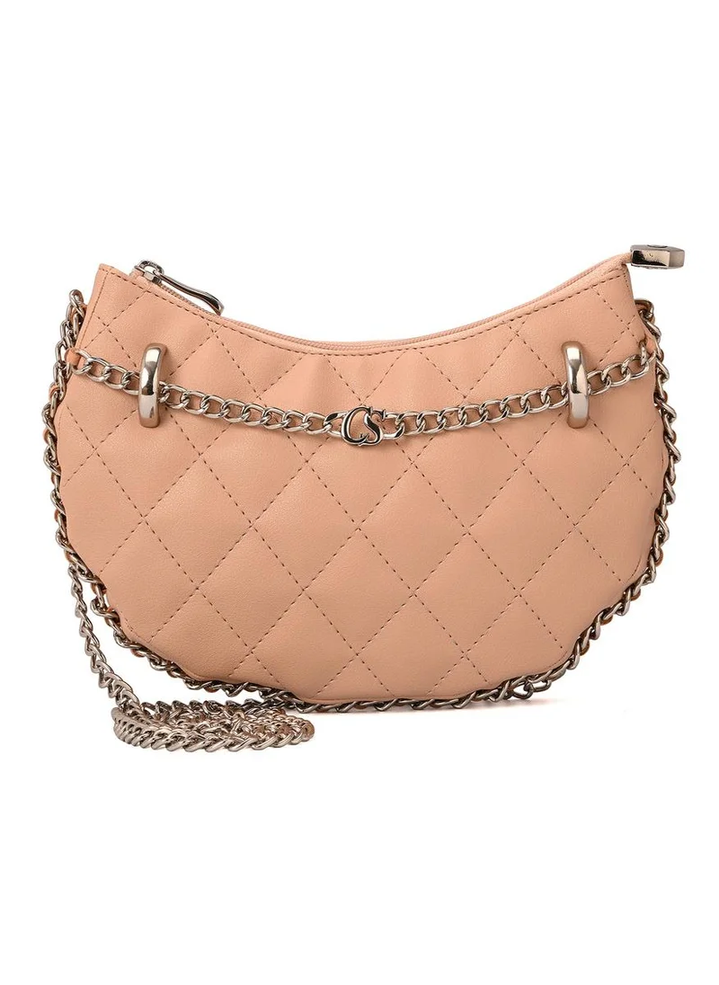 Carmen Steffens Matelassê Chain Bag Blush