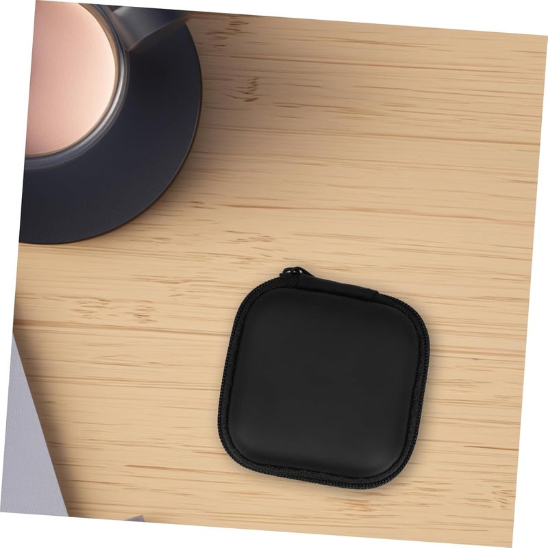 Hemobllo Earphone Case Headphone Organizer Earbud Holder Cord Winder Headphones Earbuds Ear Case Headset Storage Bag Cable Storage Witeless Earbuds Headphone Stand Data Line Travel - Image 4