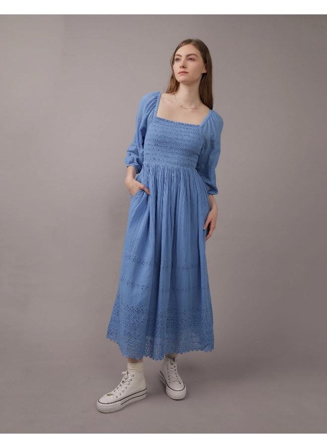 American Eagle Balloon Sleeve Tiered Dress  - Image 1