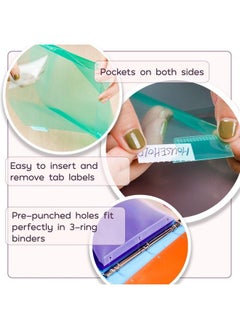 Mr. Pen Binder Dividers With Pockets And Tabs 8 Pack Pocket Dividers For 3 Ring Binder With Tabs Binder Dividers With Pockets Dividers With Pockets Binder Divider Plastic Dividers With Pockets  - Image 5
