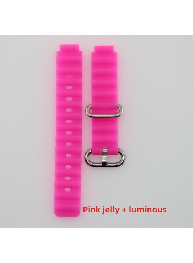 Suitable For Huawei GT/GT2/GT3 Apple Ocean Strap Silicone Luminous Strap 12/16/18/20/22 Millio 