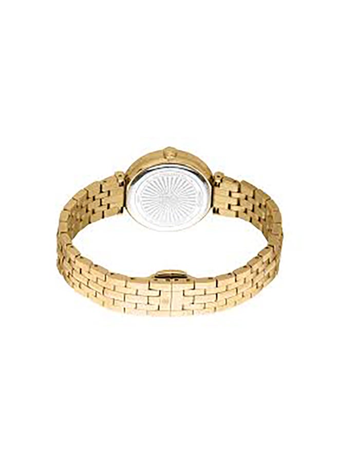 roberto cavalli ساعة يد نسائية أنالوج من الفولاذ المقاوم للصدأ RC5L078M0035 SET - 24 مم  - Image 2