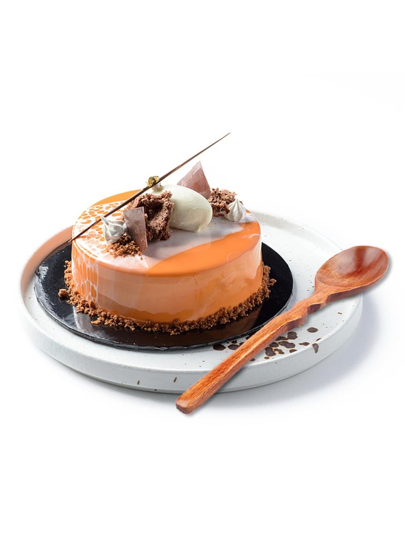 KASTWAVE 6pcs Wooden Spoons for Eating, 7.87 inch Wooden Spoons for Honey,Small Wooden Spoons,Handmade Natural Asian Wooden Spoons for Soup, Coffee, Salad Desserts,Chips, Snacks,Cereal,and Fruit - Image 3