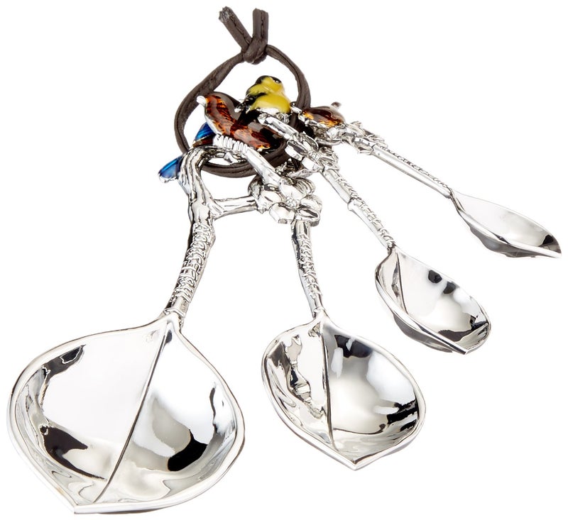 Ganz 4Piece Set Birds Measuring Spoon One Size silver