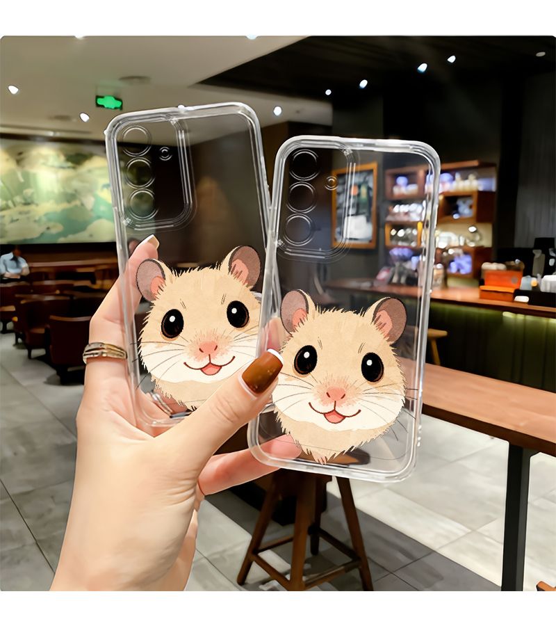 Phone Case Cute Mouse Head Pattern Transparent Shockproof Full Coverage For Samsung Galaxy S20 S21 S22 S23 S24 FE Ultra Plus A4 A5 A6 A12 A13 A14 A15 A16 A21 A22 A23 A24 A25 A32 A33 A34 A35 A50 A51 A52 A53 A54 A55 71 A72 A73 M53 M54 M55 Galaxy A51 Mixed Color 1 - Image 1