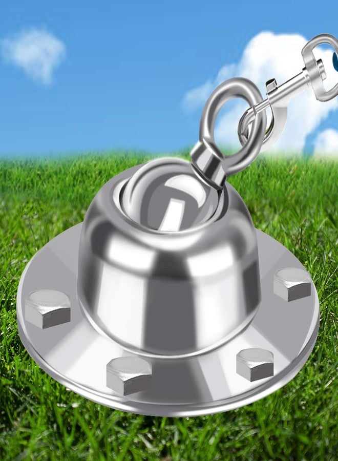 Highland Farms Select 360° Swivel Dog Tie Out Stake Dog Anchor - Heavy Duty Rust Proof Dog Yard Stake Holds 1000Lbs of Pull Force for Yard Camping Outdoor - Image 1