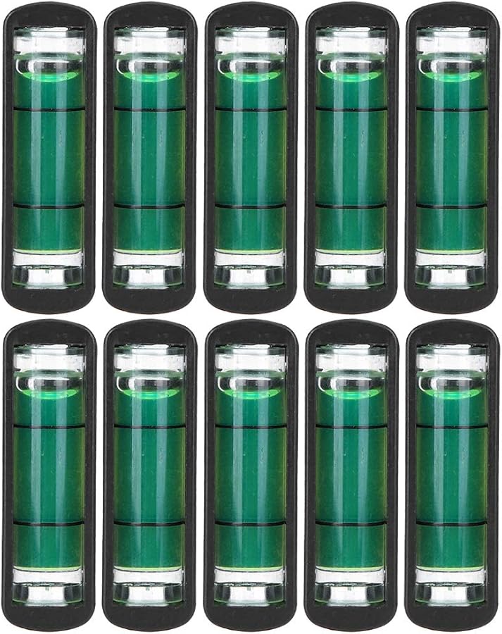 Black Mini Plastic Bubble Level 10PCS High Accuracy Camera Tripod Horizontal Adjustment - Image 1