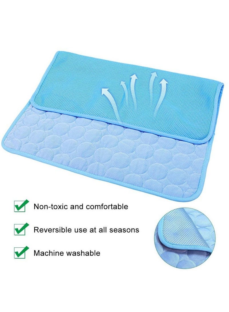 Pets Cooling Mat Cool Pad Mat for Dog Cat Breathable Cushion Refreshing Ice Pad Washable Summer Sofa Pet Dogs Bed Big Mat - Image 3