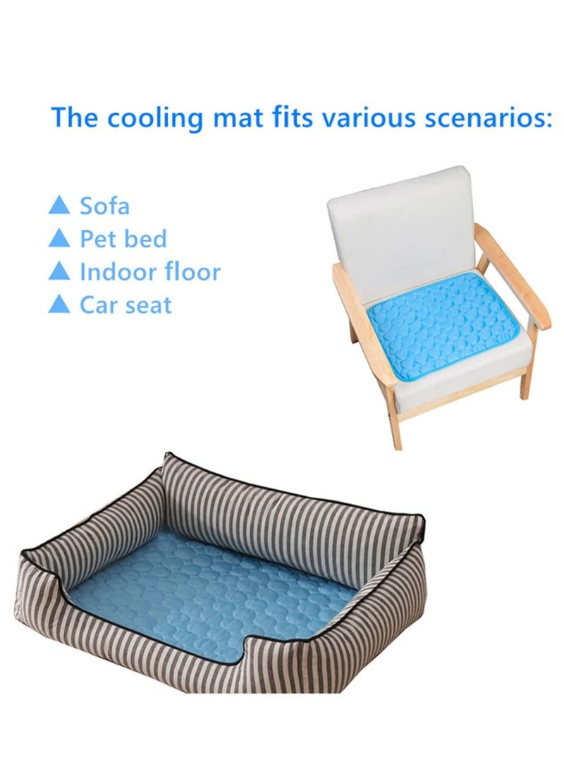 Pets Cooling Mat Cool Pad Mat for Dog Cat Breathable Cushion Refreshing Ice Pad Washable Summer Sofa Pet Dogs Bed Big Mat - Image 5