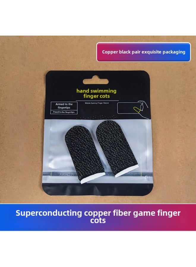 Popular Game Finger Set Ultra-thin Mobile Game Non-slip Sweat-proof E-sports Finger Set King Walking Artifact Chicken Finger Set-Product Color:24-pin  Pair (exquisite Packaging)  - Image 1