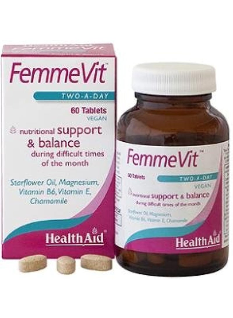 HealthAid FemmeVit PMS 60 tablets