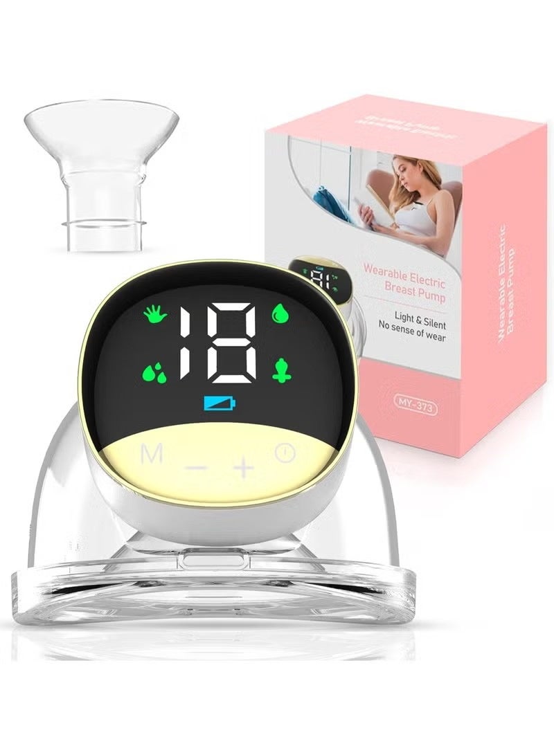 Wearable Breast Pump ，Hands Free Breast Pump，Portable Electric Breast Pump with 4 Mode & 12 Levels LED Display，10 Breastmilk Storage Bags，Ultra-Quiet Rechargeable Milk Pump for Travel&Home - Image 2