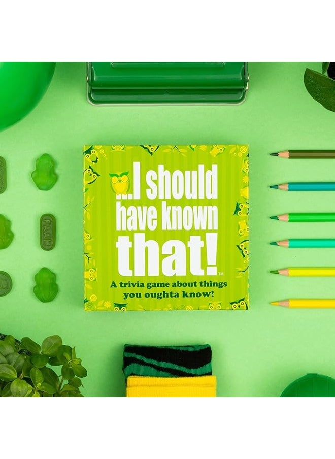 I Should Have Known That! Trivia Game Green Board Game Party Game