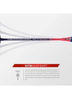Apacs Nano Fusion Speed 722 Graphite Unstrung Badminton Racket with Full Racket Cover | For Intermediate Players | 76 grams | Maximum String Tension - 30lbs  - Image 4