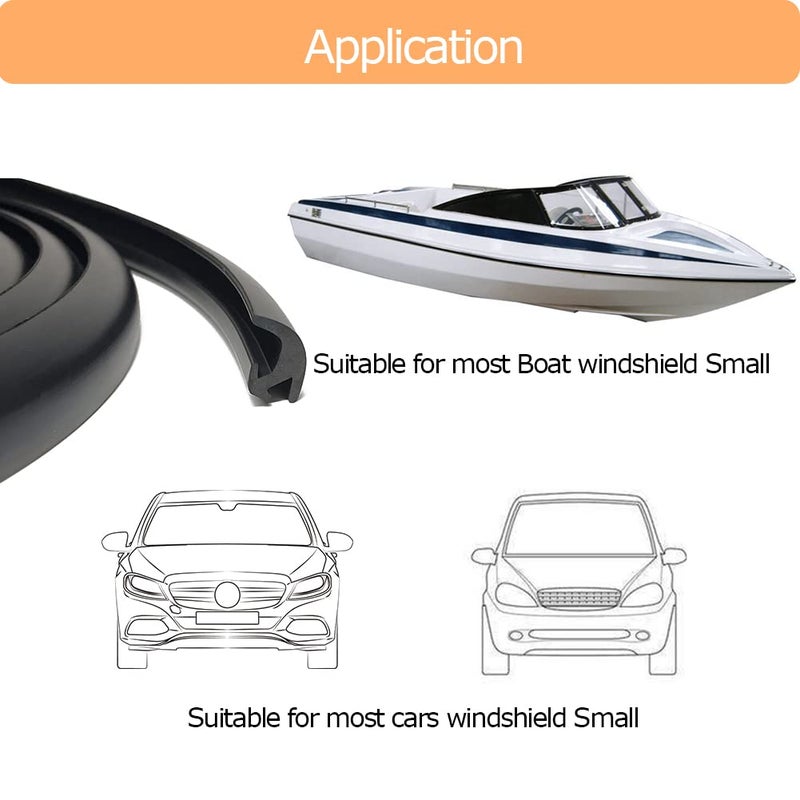 Tintvent Windshield Gasket, Glass Rubber Seal for Car Windshield Small, Truck and Van,13 Feet (4 Meter) - Image 4