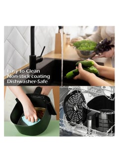 DOTS Dots Air Fryer with Multi-Function Cooking Revolutionize Your Kitchen Experience Smart Touch, Large Capacity 8L, Precise Temperature Control,1800W Extended Timer - Ideal for Healthy Frying & Delicious Recipes  - Image 4