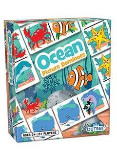 Outset Media Picture Dominoes: Ocean Themed Matching Game For Prechoolers Contains 36 Dominoes For 2 Or More Players Ages 3 And Up By Outset  - Image 2