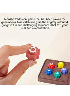 JOGAMS Squid Game Toys Korean Gonggi Fidget Set 5 Colour Stone Brain Games for Focus and Skill Training​  - Image 3