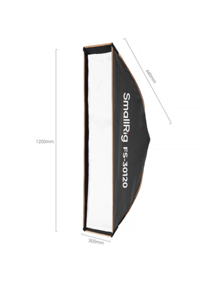 SmallRig FS-30120 Quick-Setup Folding Strip Softbox (11.8 x 47.2") - Image 5