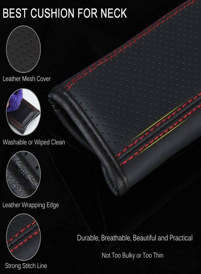 BAGILO Car Seat Belt Shoulder Pad Cover Car Safety Belt Pad (Black Red Line) - Image 4