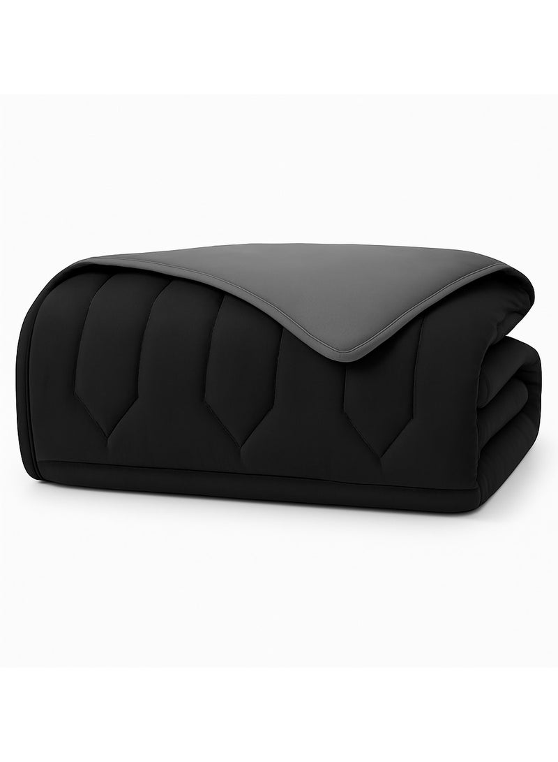 ماركه  طقم لحاف مفرش سرير نفرين فندقي ذو طابع وجهين ليضيف الجمال الى ديكور غرفتك - Image 2